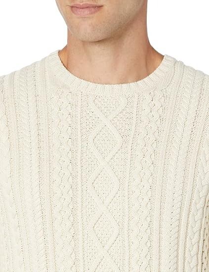 Cream Cable Knit Sweater imagen 2